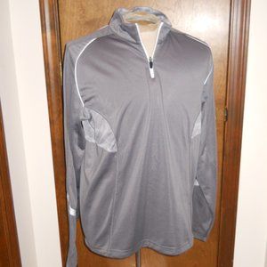 Mens  L Holloway 1/4 zip pullover - graphite